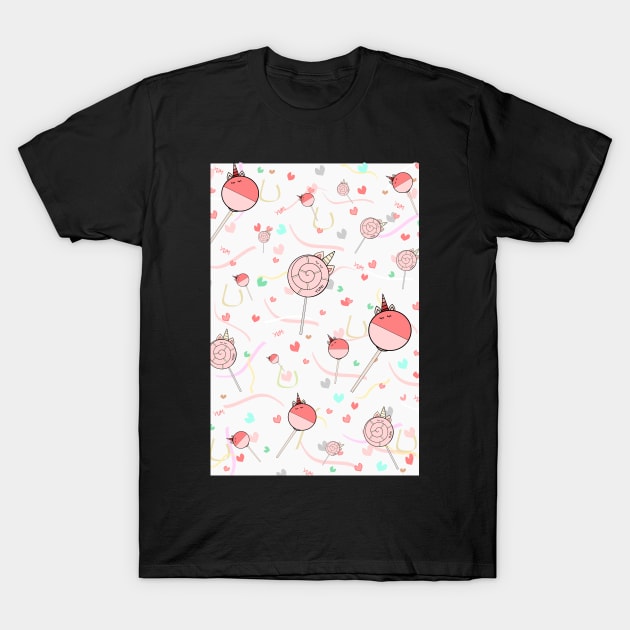 unicorn lollypops party T-Shirt by smoochugs